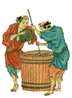 海苔の志たごしらへをする図